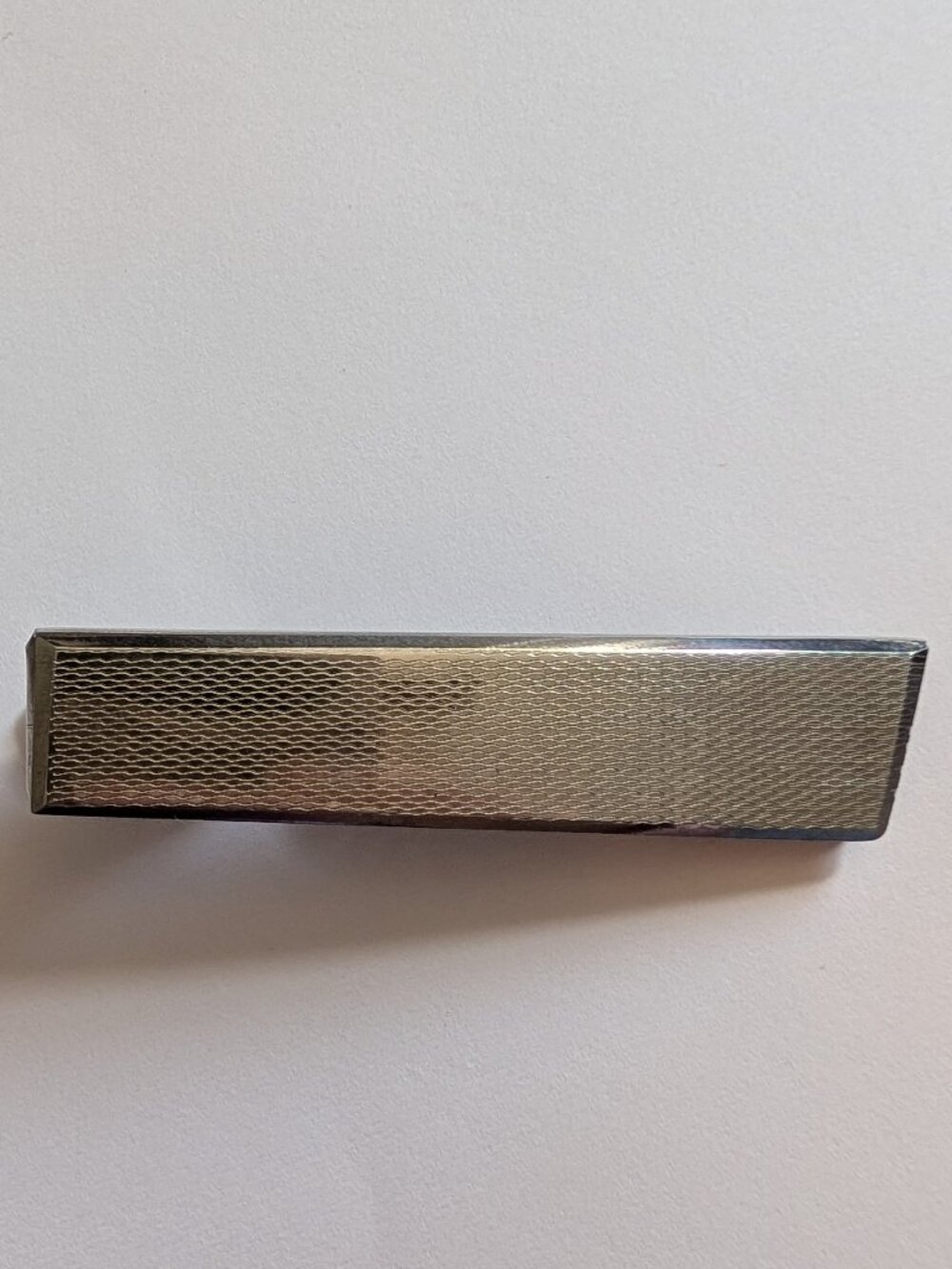 Vintage Silver Tie Clip with Hidden Folding Scissors Made in Italy